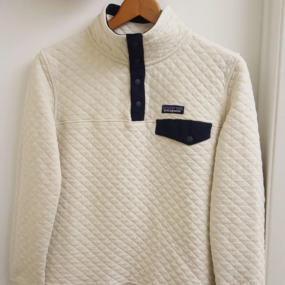 😍 Patagonia organic cotton quilted pullover size extra small. - Picture 2 of 4